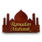 Ramadan Mubarak Sign with Base