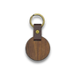 Blank Rounded Walnut Keychain